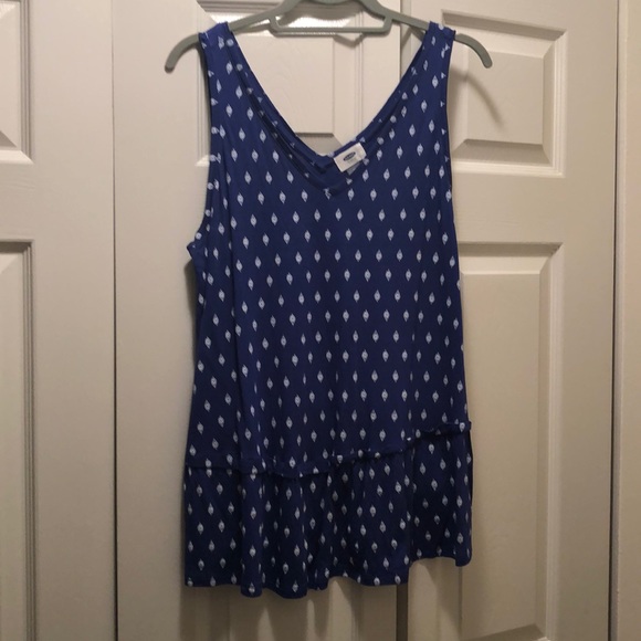 Old Navy Tops - Old navy blue sleeveless shirt
